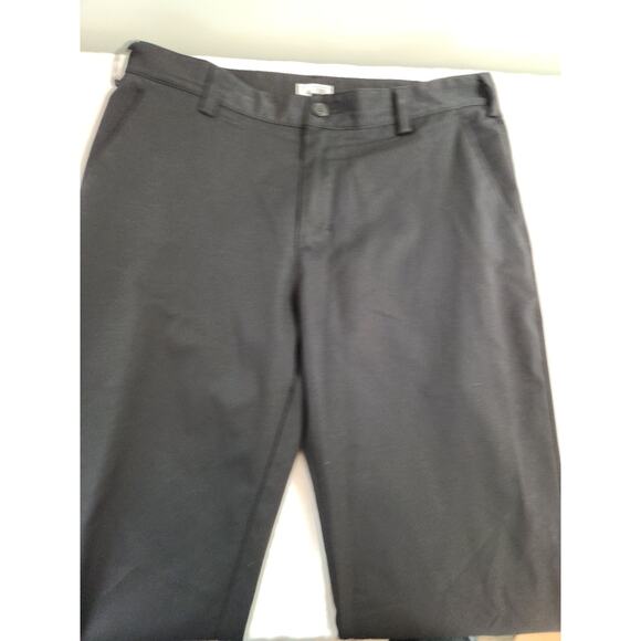 Adidas Pants Mens 32 X 32 Black Flat Front Dress Preppy Business Work - Picture 5 of 10